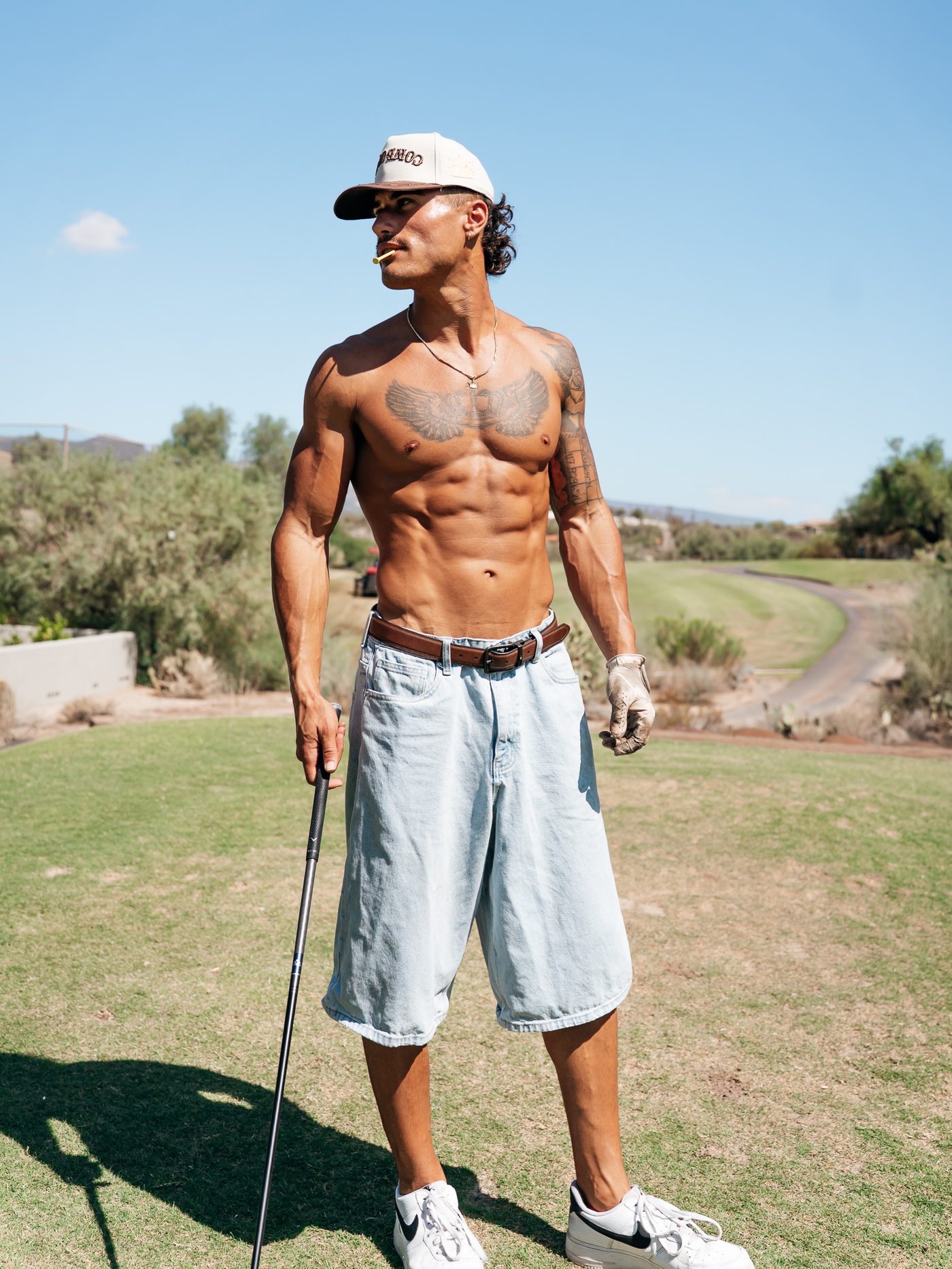 Chase Monarch on the golf course, composed and confident after his transformation